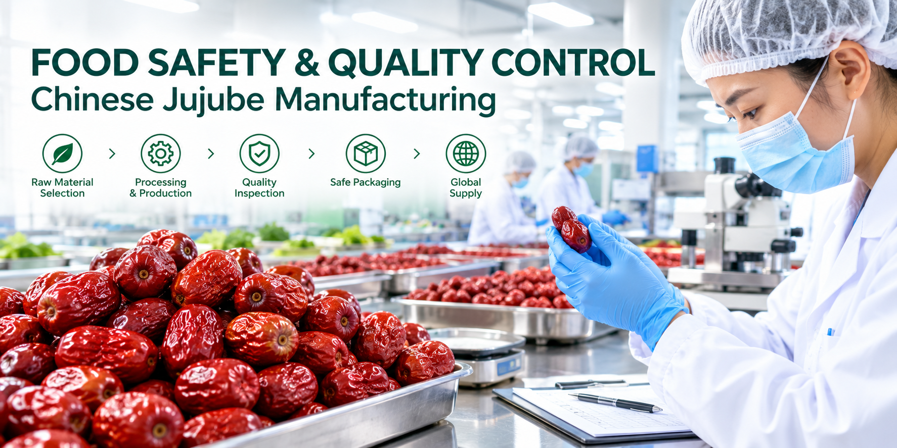 Food Safety and Quality Control in Jujube Manufacturing